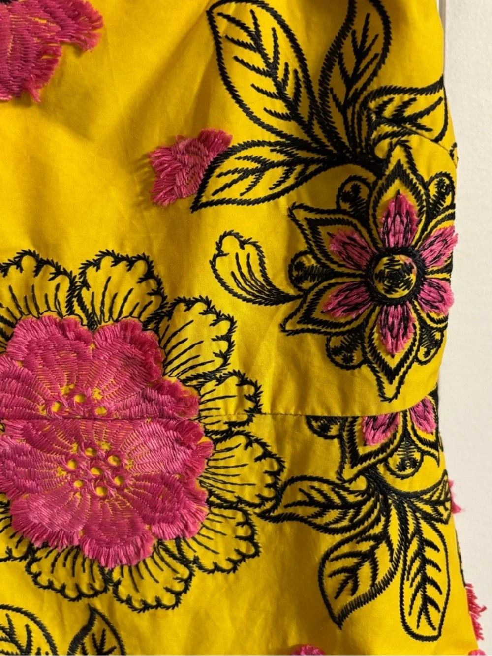 Anthropologie Eliska Embroidered Mini Dress Size 12P Petite NWOT Floral
